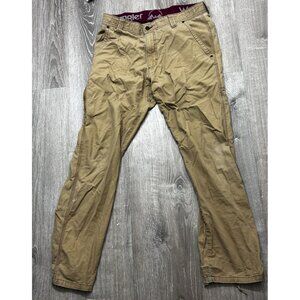 Wrangler Pants Men's Size 34 Straight Leg Outdoor Stretch Beige
